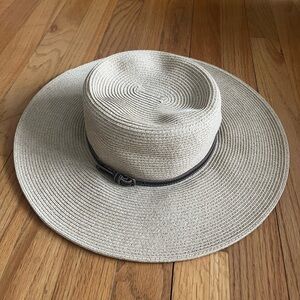 Nine West Tan Wide-Brim Hat